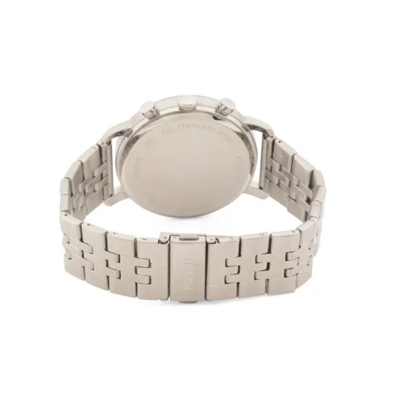 FOSSIL Silver Men's Luther Stainless Steel Bracelet Watch